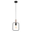 CANDELLUX 31-73501 FRAME LAMPA WISZĄCA 1X60W E27 CZARNY