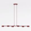 EMIBIG 1706/6 MEGARA 6 BURGUNDY Lampa wisząca