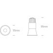 ONE LIGHT 10105FD/B/W Simu czarny wpust COB LED 3000K 5W dark light