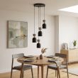 EMIBIG 1738/4PREM GAUDI 4PREM BLACK MOKKA Lampa wisząca