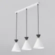 EMIBIG 1743/3 KLEVER 3 WHITE BLACK Lampa wisząca