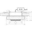 CANDELLUX 2228938 SS-35 AL/TR 3W LED COB 230V OPR. STROP. STAŁA OKRĄGŁA SZLIFOWANA SZKŁO TRANSPARENTNE