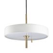 Step into Design MP8872 white Lampa wisząca ARTDECO biało - złota 35 cm