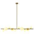 Step into Design MP0097-10 Lampa wisząca MILKY DROP złota 120 cm