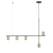SIGMA 33693 Vendo 5 lampa wisząca czarny,mosiądz