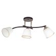 CANDELLUX 33-22639 GRECO LAMPA SUFITOWA CZARNY+ZŁOTY 3X40 E27 KLOSZ BIAŁY