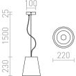 WYPRZEDAŻ RENDL R11832 BABU 22 wisząca szkło opalowe 230V E27 53W