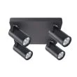 CANDELLUX 98-28143 Gary lampa sufitowa plafon czarny 4x15W GU10 klosz czarny
