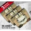 CANDELLUX 99-48967 ZESTAW TRZECH OPRAW SS-16 CH/BR 3X3W GU10 LED Z ŻARÓWKĄ LED OPR. STROP. STAŁA KWADRATOWA SZKŁO BRĄZOWE