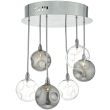 DAR QUI0610 QUINN 6LT SEMI FLUSH SMOKED/ CLEAR
