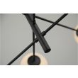 AZZARDO AZ4422 OVIEDO 8 BK/BK DECORATIVE PENDANT BLACK