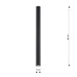 EMIBIG TECNO 1L BLACK Lampa sufitowa 1316/1L