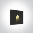 ONE LIGHT 68032/B/W Kapsas czarny wpust ścienny LED 3000K 3W IP54 zasilacz i
