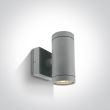 ONE LIGHT 67130/G Lido K2 szary zewnętrzny cylinder ścienny 2x35W GU10 IP54
