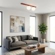 EMIBIG 1713/2 FIT 2 BURGUNDY OPAL Lampa sufitowa