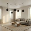 EMIBIG 1626/5 KRU 5 BLACK LAMPA WISZĄCA