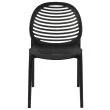 KING HOME KH010100217  Krzesło SUNNY czarne - polipropylen