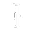 Moosee MSE010100288 Lampa wisząca LOW złota