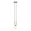 EMIBIG 1112/1 LAMPA WISZĄCA GLAM 1 BLACK/OPAL