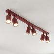 EMIBIG 1704/6 FLASH 6 BURGUNDY Lampa sufitowa