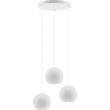 HELLUX 8540509 Lampa wisząca biała Balli Kule 3pł (plafon)