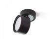 RENDL R11773 PIXIE kierunkowa czarna chrom 230V GX53 7W