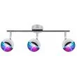 CANDELLUX 93-67777 PARTY LISTWA 3X3W LED RGB GŁÓWKA OKRĄGŁA 1E Z PRZEGUBEM KD SYSTEM CHROM