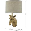 DAR SOP0735 SOPHIE 1LT W/LT GIRAFFE GOLD CW SHD