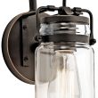 ELSTEAD Brinley KL-BRINLEY1-OZ 1 Light Wall Light - Olde Bronze