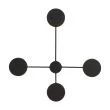 Step into design MW1134-1120 Lampa ścienna CLEX - 4 LED czarna 112 cm