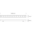 ONE LIGHT 7055A/W Barzona podkładki ścienne LED 3000K 12x1W,