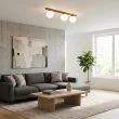 EMIBIG 1713/3 FIT 3 BURGUNDY OPAL Lampa sufitowa