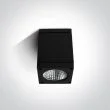 ONE LIGHT 67138D/B/W Apostoli czarna zewnętrzna oprawa sufitowa 3000K 6W IP54