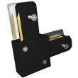 MILAGRO 3919 ŁĄCZNIK LAMPY TRACK LIGHT BLACK TYP L łącznik 1-fazowy