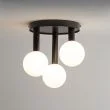 SIGMA 33484 Perla 3 plafon czarny,biały