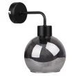 CANDELLUX 21-76700 LADY LAMPA KINKIET CZARNY 1X40W E27 KLOSZ DYMIONY