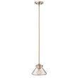 ELSTEAD Congress HK-CONGRESS-P-A-BC 1 Light Clear Glass Pendant - Brushed Caramel
