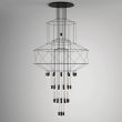 Step into Design XT100-43P Lampa wisząca LINEA-43 czarna 90 cm