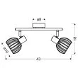 CANDELLUX 92-68088 ATARRI LISTWA 2X25W E14 BIAŁY+DREWNO