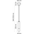 HELLUX 8620136 Lampa wisząca Madera2 klosz 1 pł szary