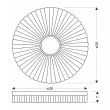 CANDELLUX 13-24954 TART LAMPA SUFITOWA PLAFON DREWNIANY 24W LED 38CM BIAŁY+DREWNIANY 4000K