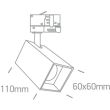 ONE LIGHT 65105NAT/B Itamos czarny track spot GU10 dark light 10W