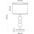 HELLUX 4105153 Lampa stołowa Bolla butelkowa zieleń
