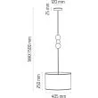 HELLUX 8553212 Lampa wisząca Bolla fi40 szara