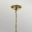 ELSTEAD Waverly KL-WAVERLY3-NBR 3 Light Chandelier - Natural Brass