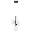 SIGMA 33487 Perla 4 lampa wisząca czarny,biały