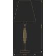 KUTEK FELLINO FEL-LG-1(BN/A) lampka biurkowa mosiężna