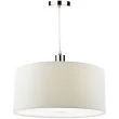 WYPRZEDAŻ DAR RON652 RONDA EASY FIT 40CM FAUX SILK WHITE DRUM SH ABAŻUR