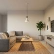 EMIBIG 1743/1 KLEVER 1 WHITE BLACK Lampa wisząca