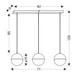 CANDELLUX STUDIO A0031-330 FURNI lampa wisząca  LED 4000K